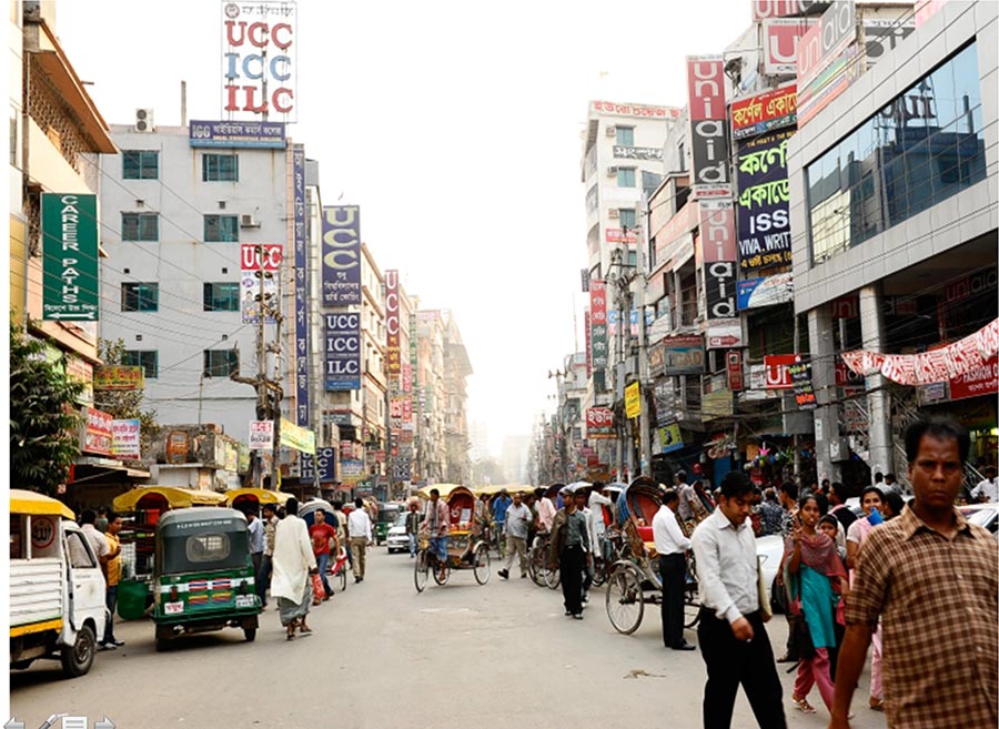 バングラデシュの街並み