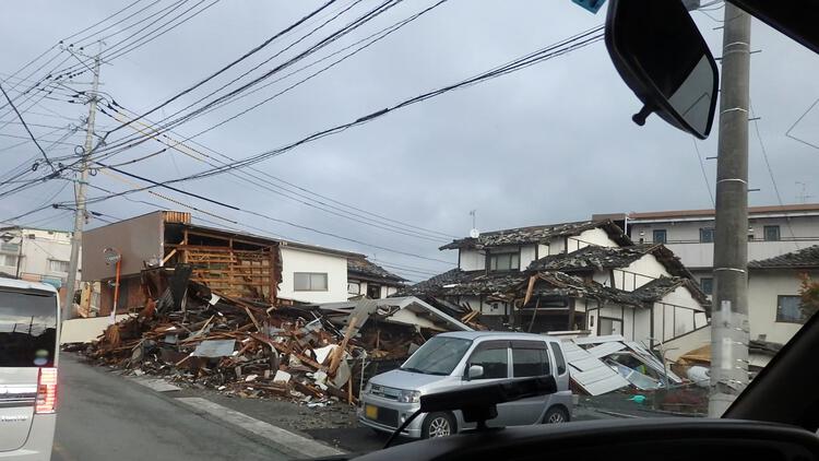 熊本県の地震被害をイメージした写真